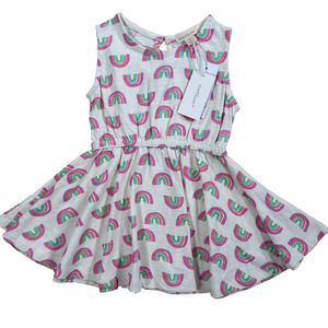 Everbloom Rainbow Wonder Dress Sleeveless Baby Girl 12 Months Cream New